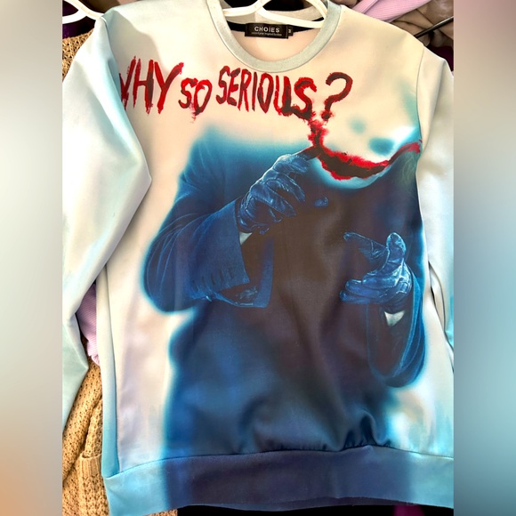 The Joker “Why So Serious?” Sweatshirt 🃏 - Picture 1 of 2